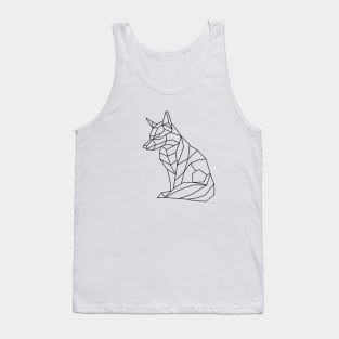 Low Poly Origami Fox Tank Top